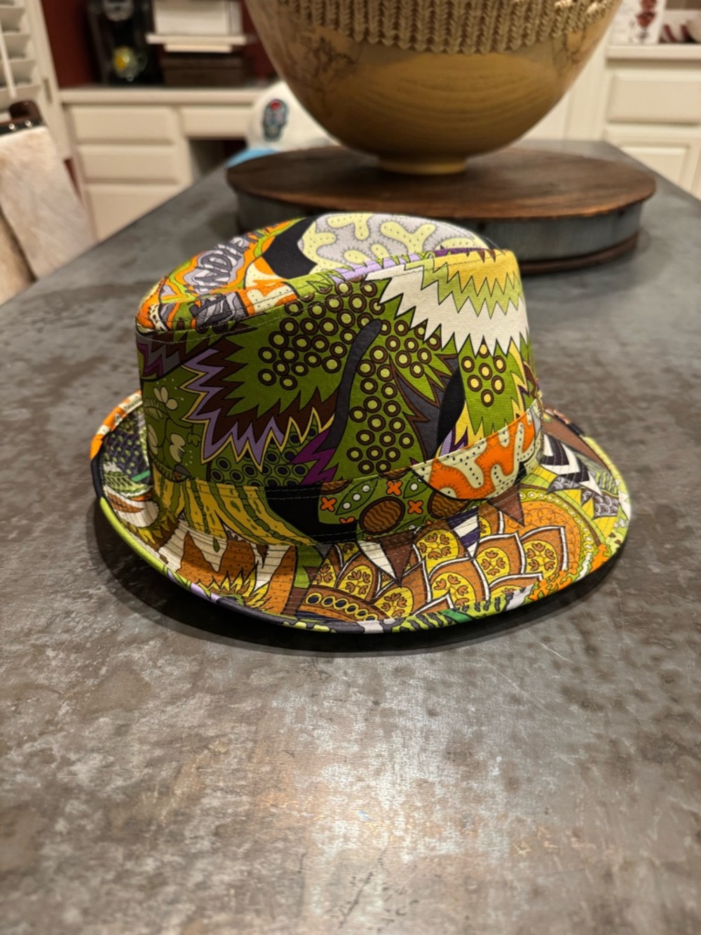 HERMES Silk Fedora Hat - Multicolor - Picture 3 of 6